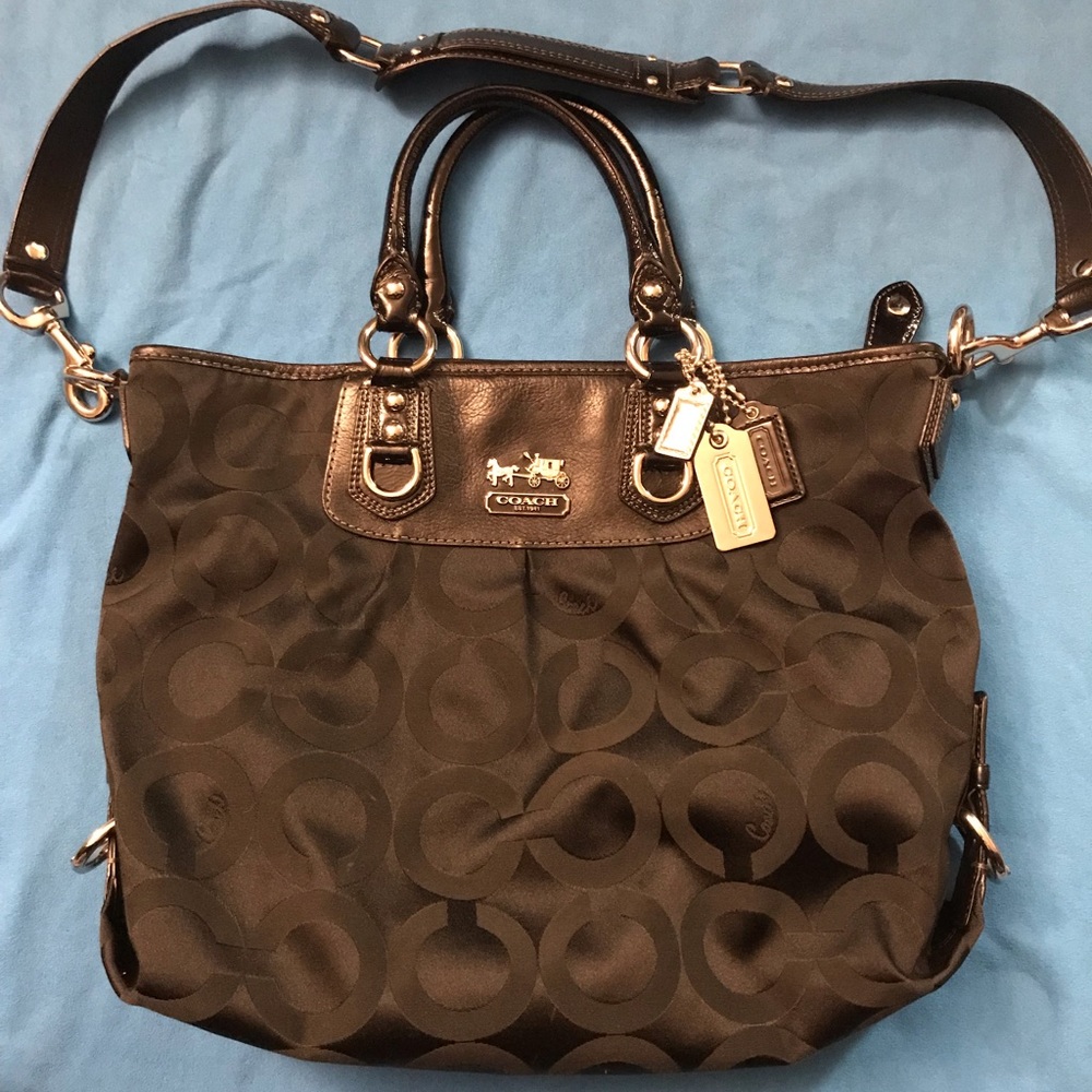 Coach Signature Black Satchel
